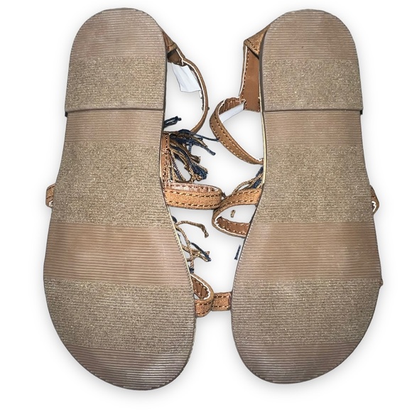 NEW Old Navy Gladiator Style Tassel Sandals Zip up Girl’s Size 10 - Picture 6 of 7